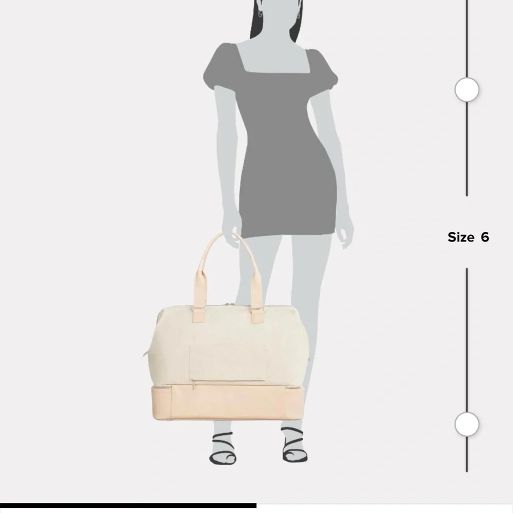 BEIS ‘the Weekender’ Travel Tote bag beige - Picture 5 of 5
